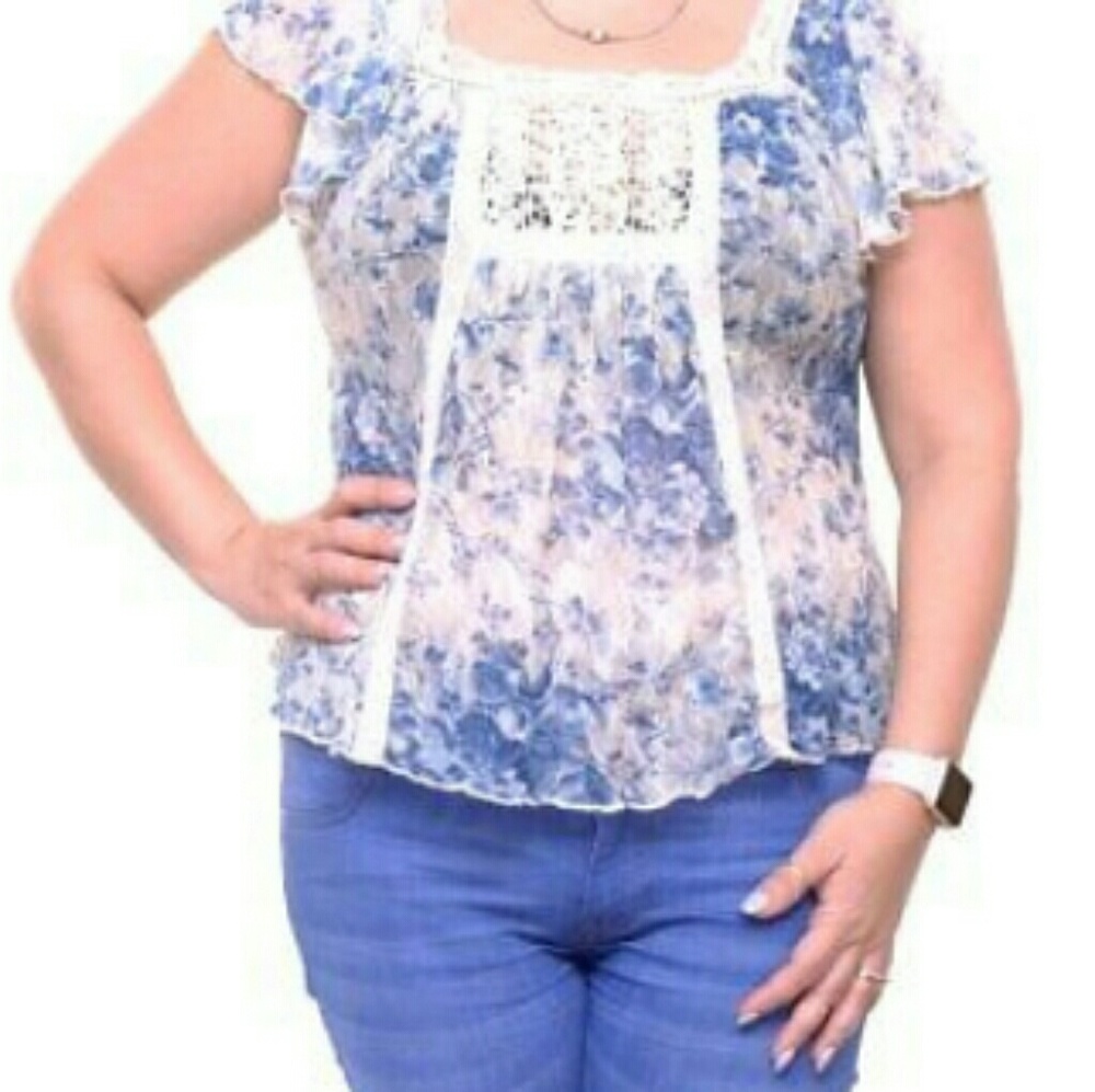 Ralph Lauren denim and supply blouse. - Picture 2 of 8